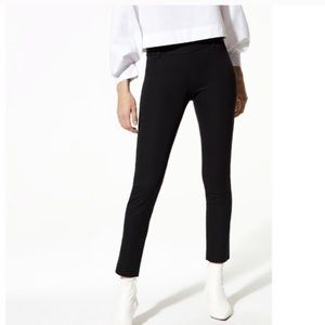 Aritzia Babaton Black Suede Elliot Pant Trousers